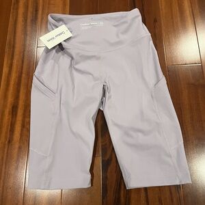New NWT Outdoor Voices Purple Gray Zoom 10 Shorts Activewear Athletic Long Sz XS